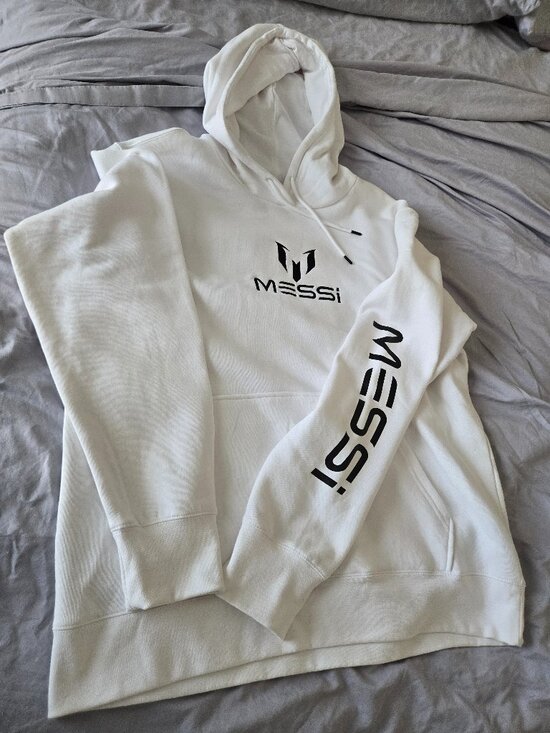 Messi Other - Messi Collection Men's Pullover Light Hoodie Sweatshirt Size X-Large White